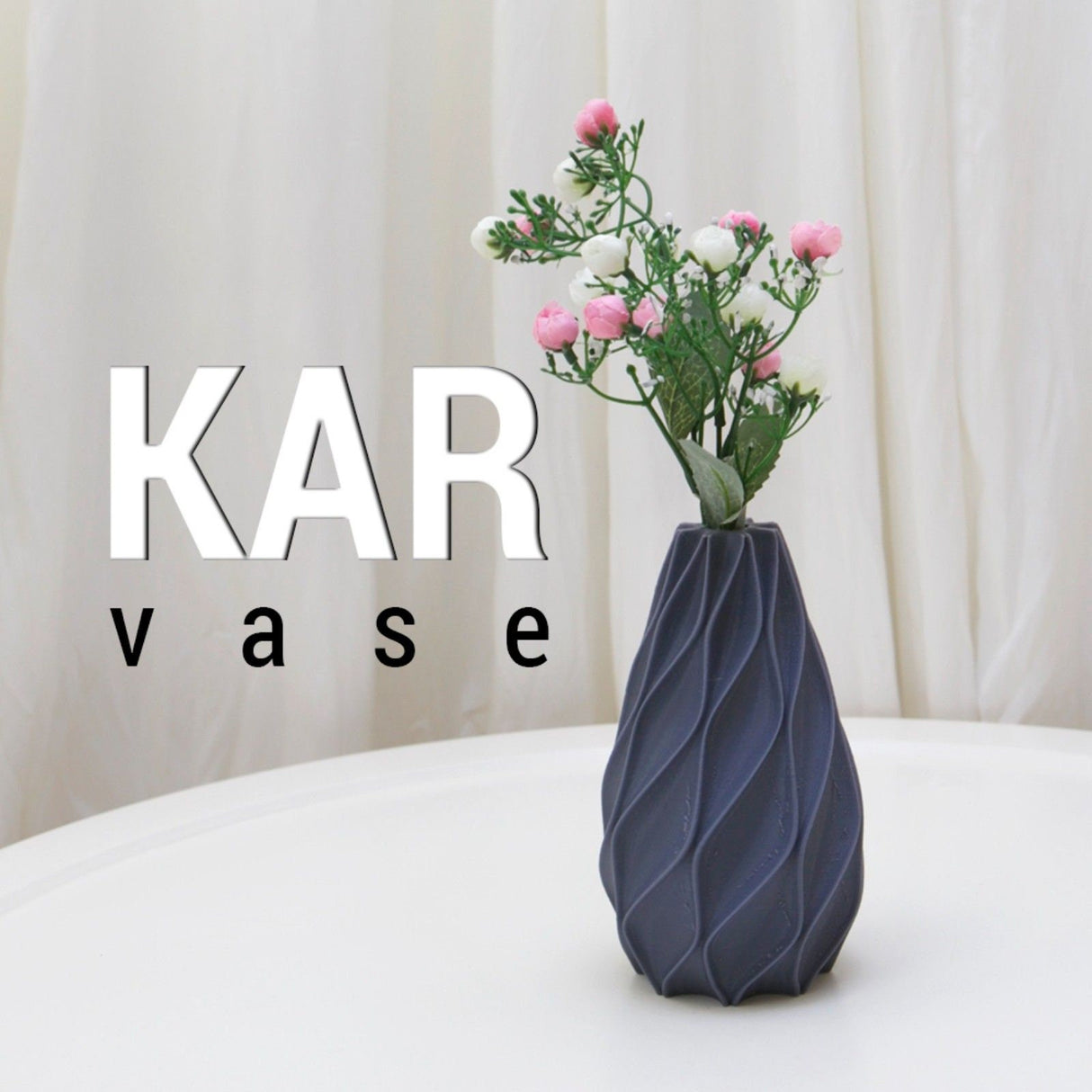 3D Shook Kar Vase for Weddings, Dinner Table, Party, Living Room, Bedroom | Any Size & Any Color!!! - LV3DPrinting