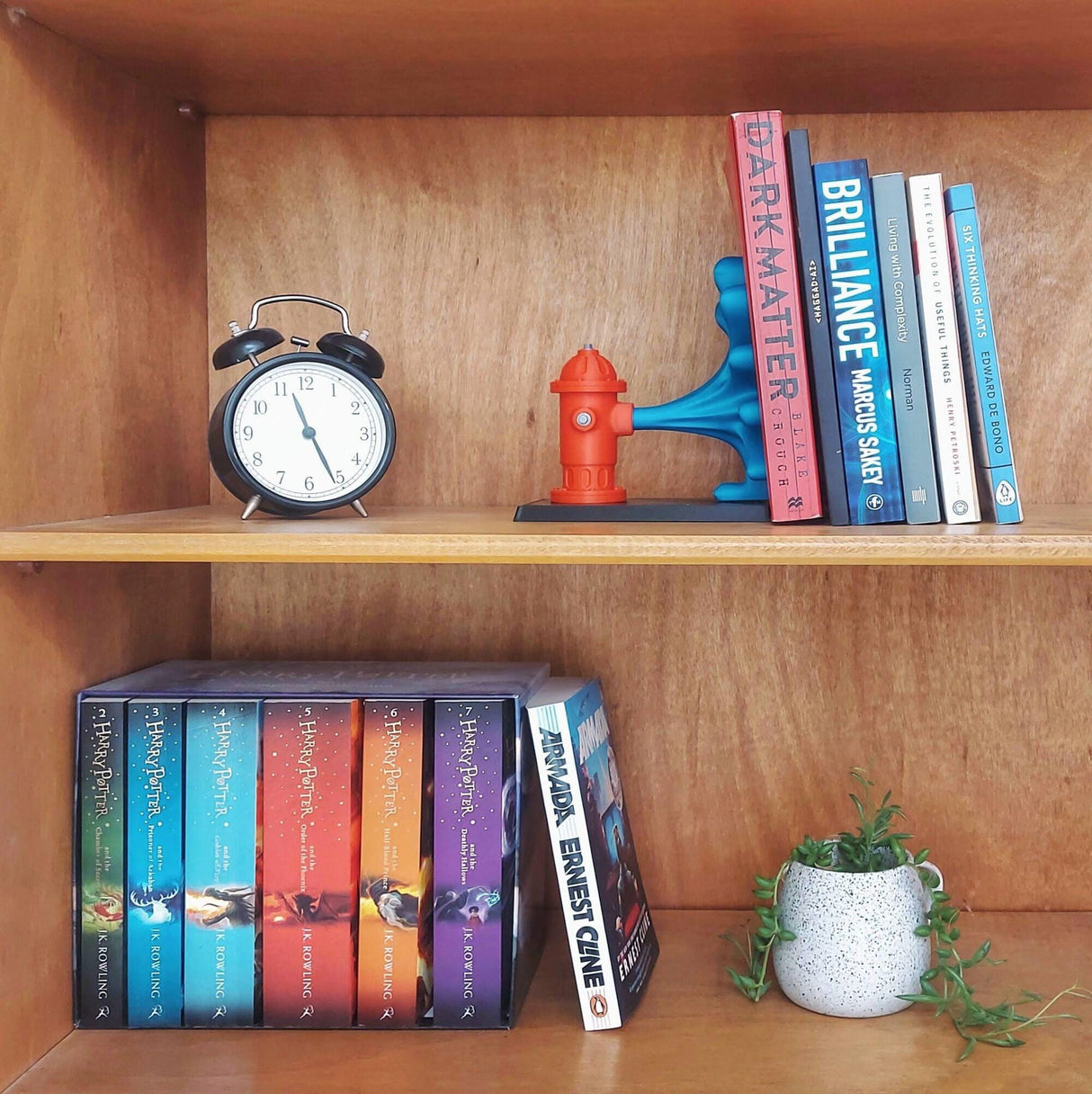 EYF Design E Fire Hydrant Bookend | Home - Office | Housewarming Gift | Customizable Colors- 3D Printed - LV3DPrinting