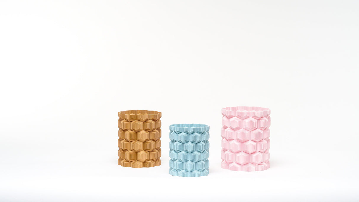 Kowafat Modern Cubic Vase – Minimalist Sculptural Decor for Weddings, Dining Table, Living Room & Bedroom | Geometric Art Vase - LV3DPrinting