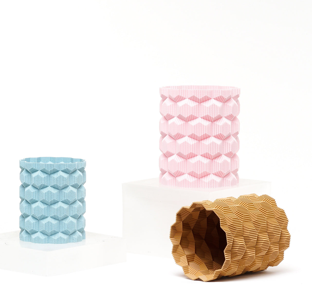 Kowafat Modern Cubic Vase – Minimalist Sculptural Decor for Weddings, Dining Table, Living Room & Bedroom | Geometric Art Vase - LV3DPrinting