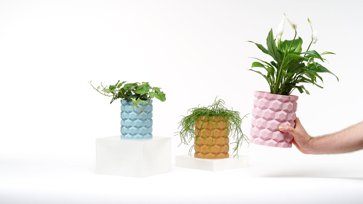 Kowafat Modern Cubic Vase – Minimalist Sculptural Decor for Weddings, Dining Table, Living Room & Bedroom | Geometric Art Vase - LV3DPrinting