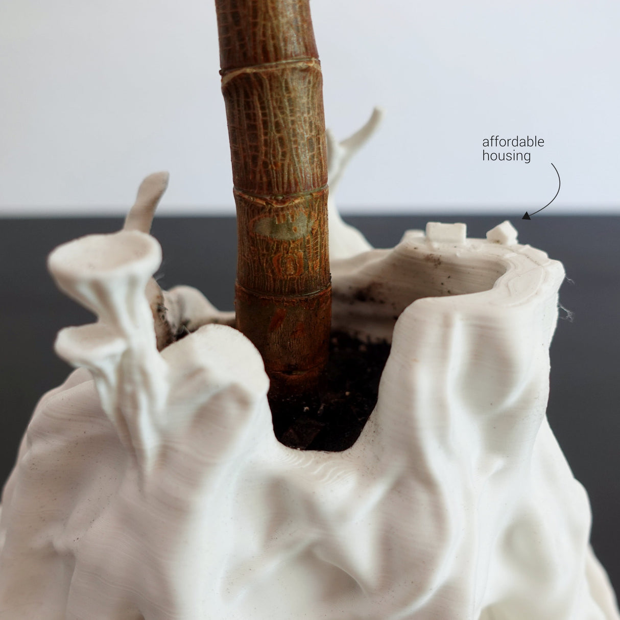 Gazzaladra Tree Trunk Indoor Planter Decor for Dinner Table, Party, Living Room, Bedroom - LV3DPrinting