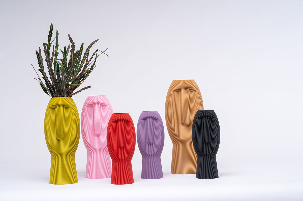 Kowafat Silent Dude Vase – Modern Sculptural Decor for Weddings, Dining Table, Living Room & Bedroom | Minimalist Art Vase - LV3DPrinting