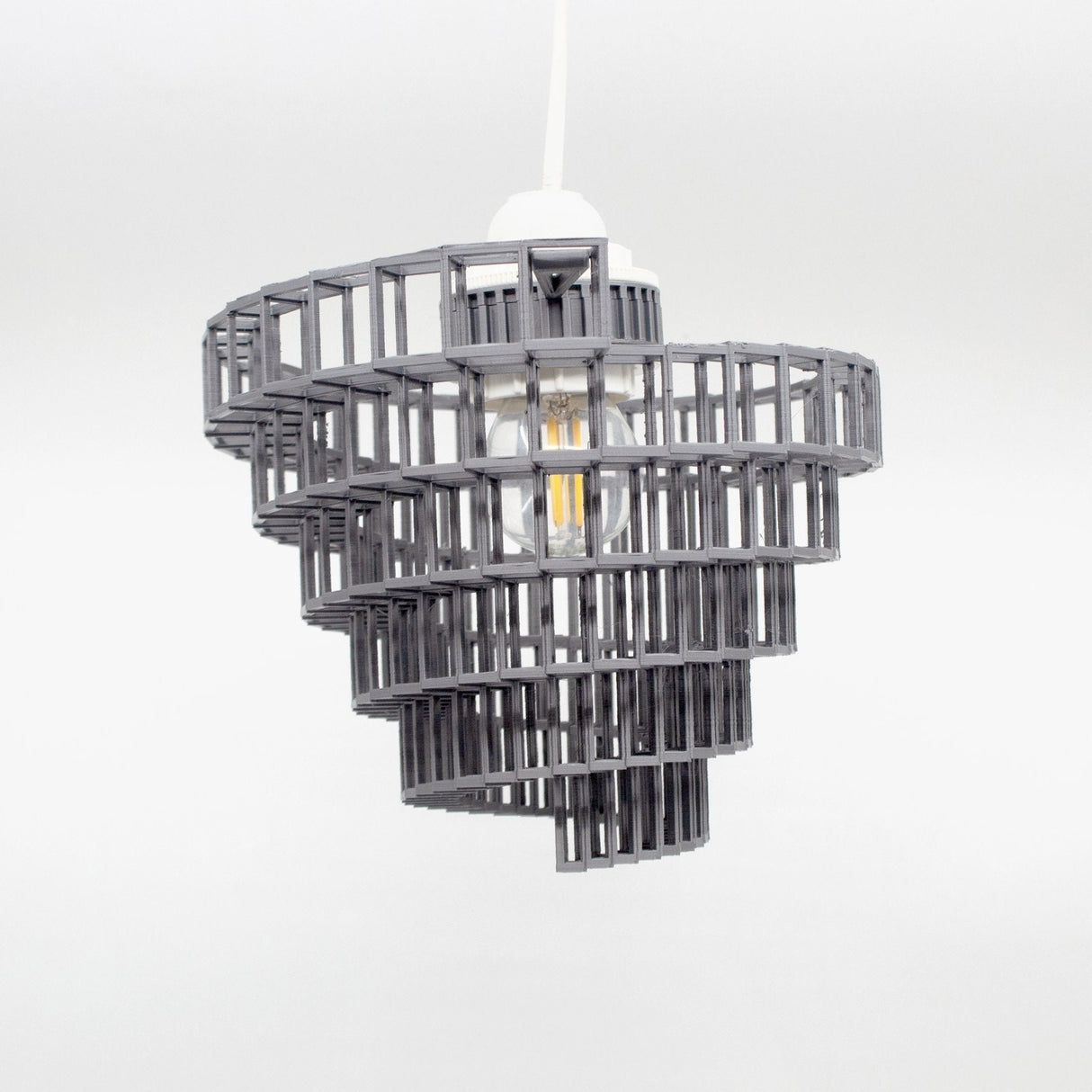 3DPPA Industrial Convolution Chandelier | Home Decor | Gift Idea | Geometric | Pendant Lighting - LV3DPrinting