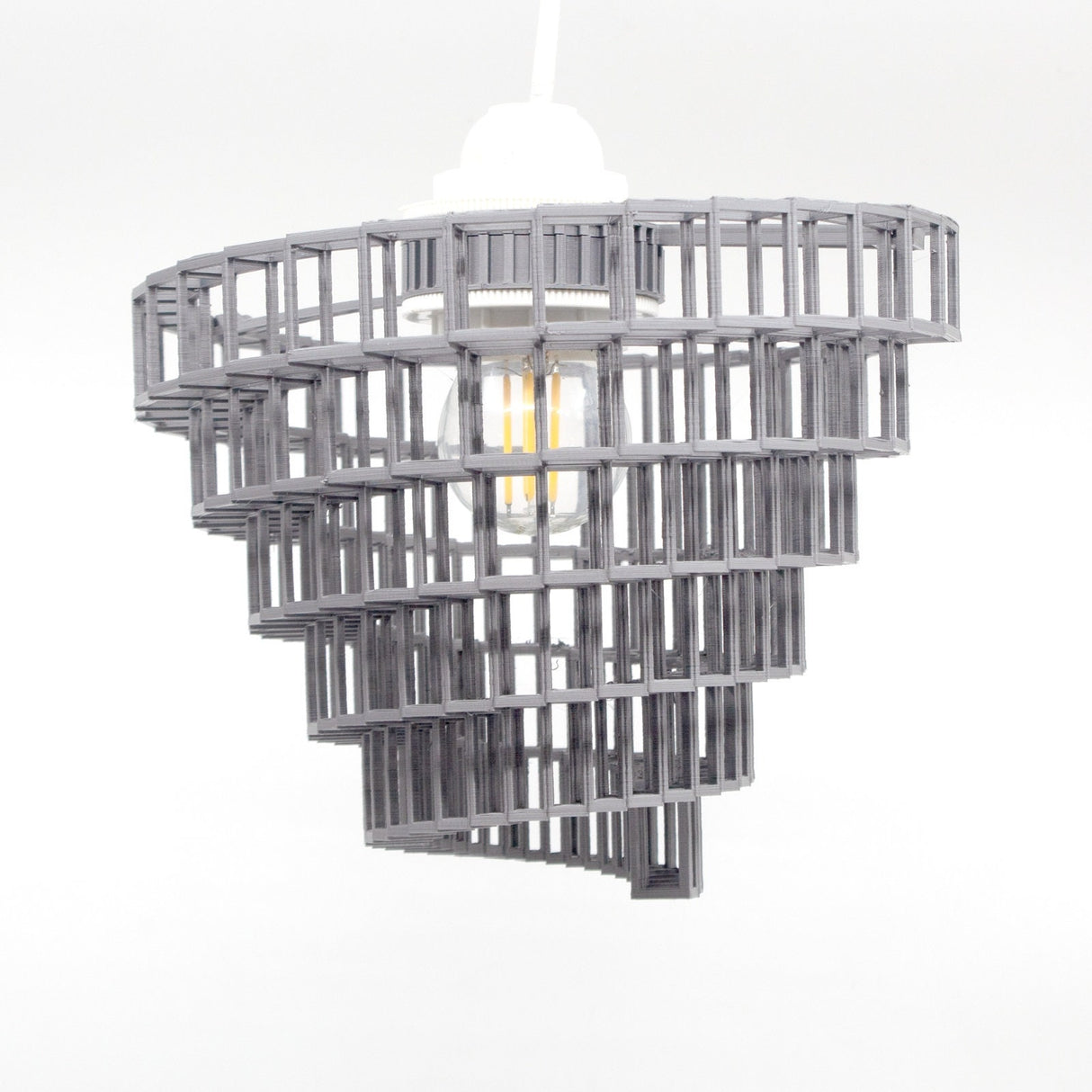 3DPPA Industrial Convolution Chandelier | Home Decor | Gift Idea | Geometric | Pendant Lighting - LV3DPrinting