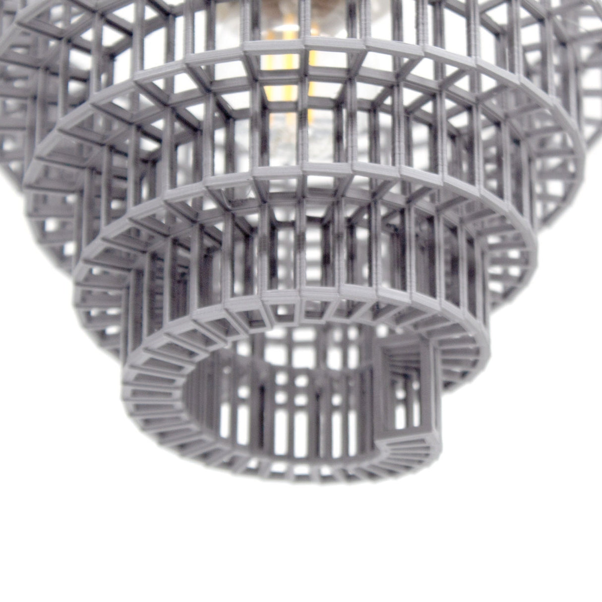 3DPPA Industrial Convolution Chandelier | Home Decor | Gift Idea | Geometric | Pendant Lighting - LV3DPrinting