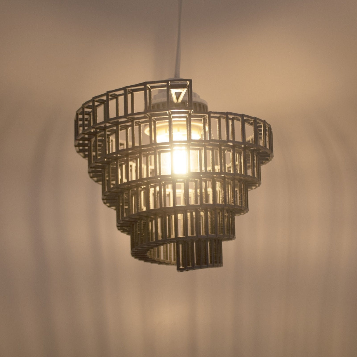 3DPPA Industrial Convolution Chandelier | Home Decor | Gift Idea | Geometric | Pendant Lighting - LV3DPrinting