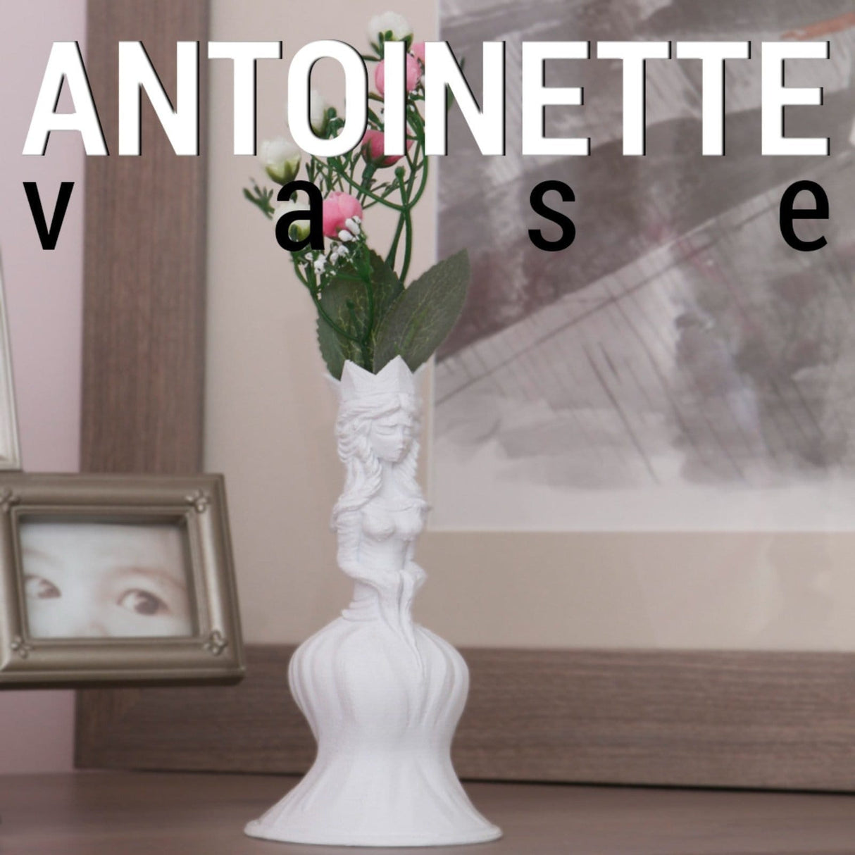 3D Shook Antoinette Flower Vase for Weddings, Dinner Table, Party, Living Room, Bedroom | Any Size & Color!!! - LV3DPrinting