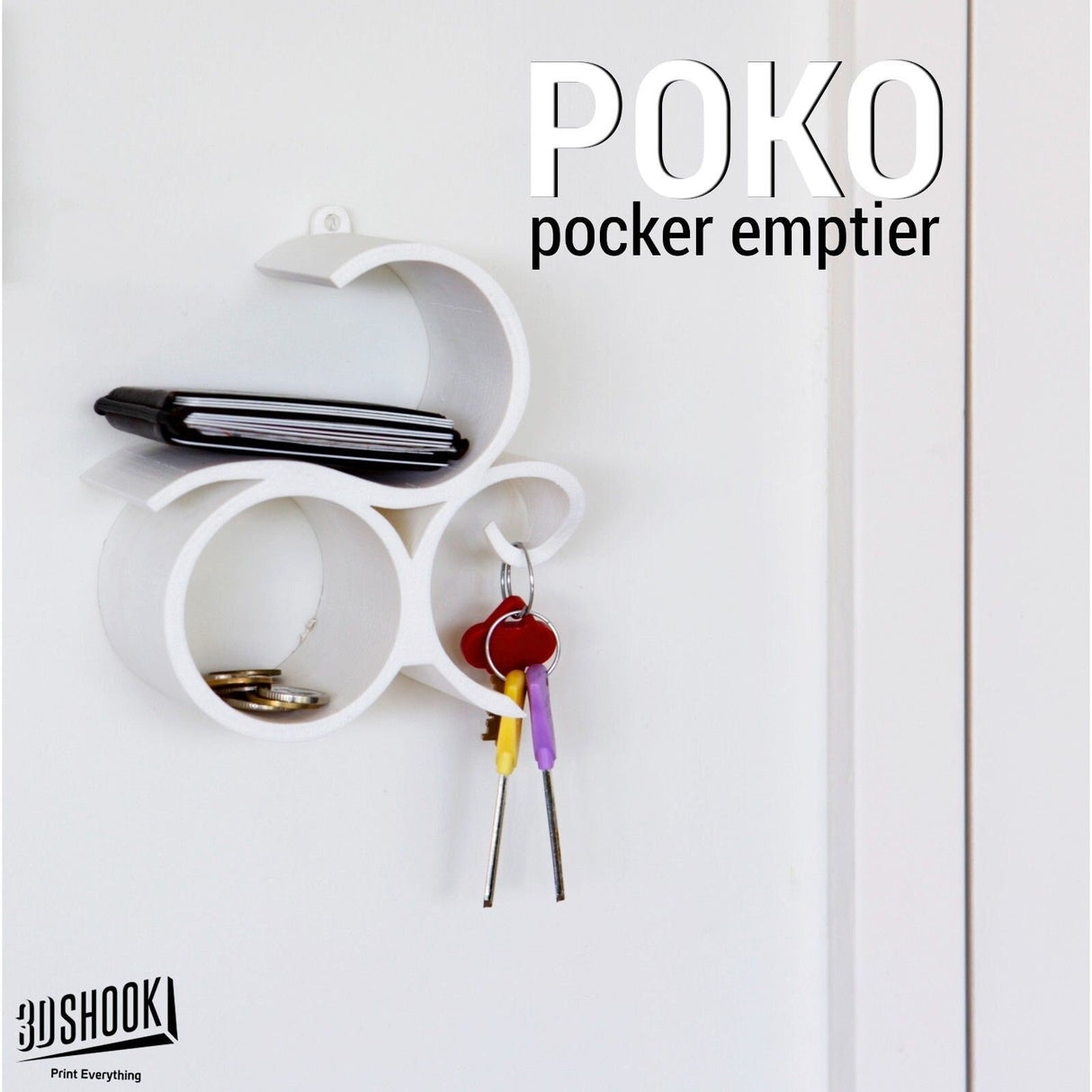 3D Shook Poko Shelf for Party, Living Room, Bedroom - LV3DPrinting