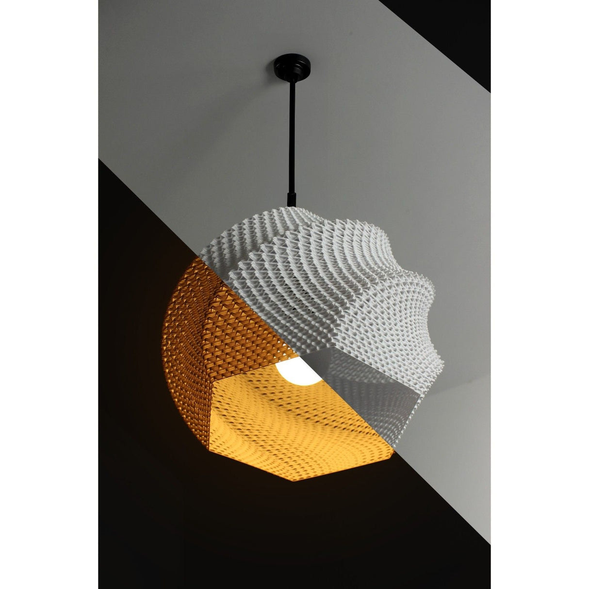Sofia Lampshade by Lunfardo | Home Decor | Gift Idea | Geometric | Pendant Lighting - LV3DPrinting