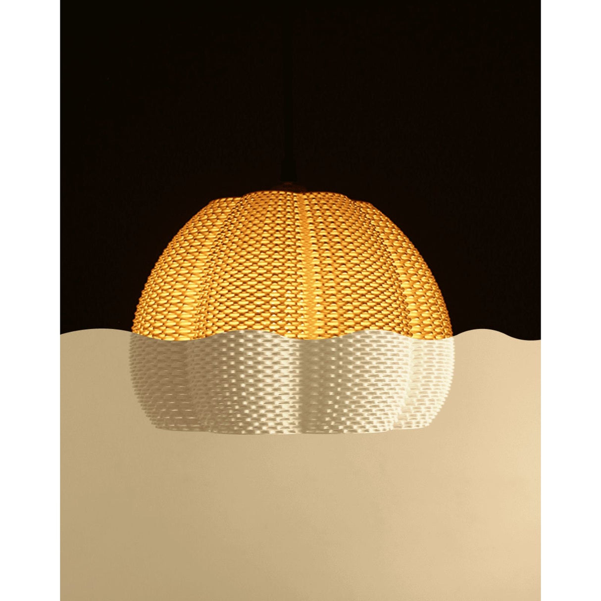 Lunfardo Marina Lamp Shade | Home Decor | Gift Idea | Geometric | Pendant Lighting - LV3DPrinting