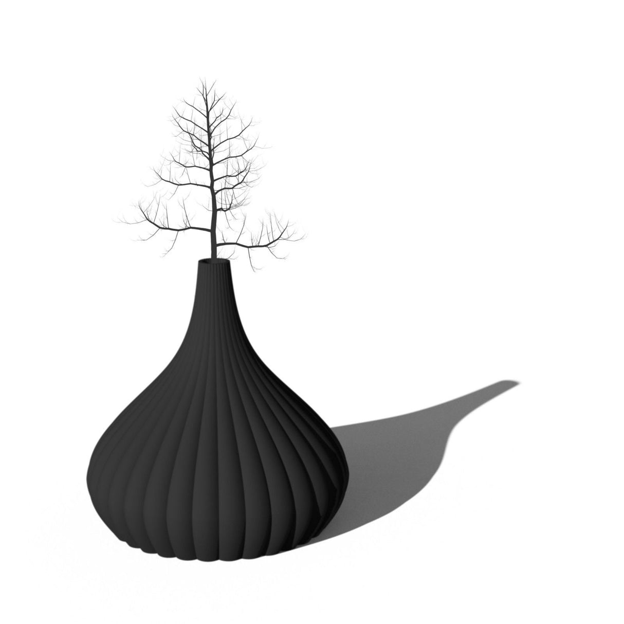 Creaserra Ajo Negro Vase for Weddings, Dinner Table, Party, Living Room, Bedroom | Any Size & Color!!! - LV3DPrinting