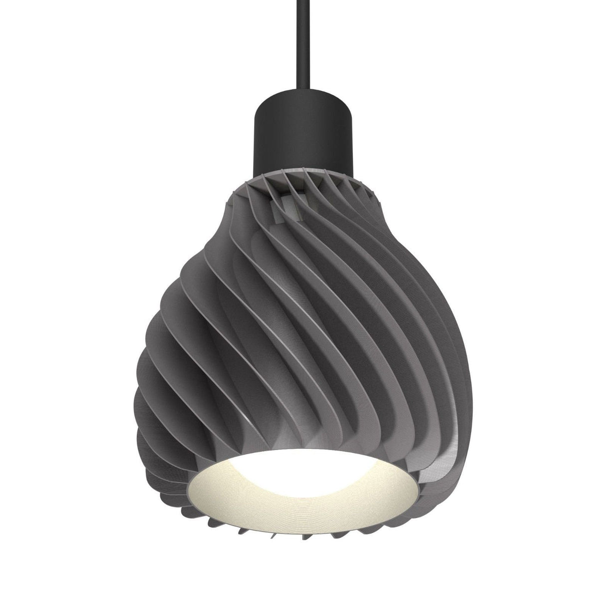 Martin Zampach Ribone Spiral Lamp Shade | Home Decor | Gift Idea | Pendant Lighting - LV3DPrinting