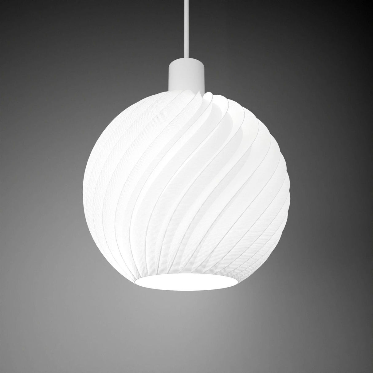 Martin Zampach Ball Wave Lamp Shade | Home Decor | Gift Idea | Pendant Lighting - LV3DPrinting