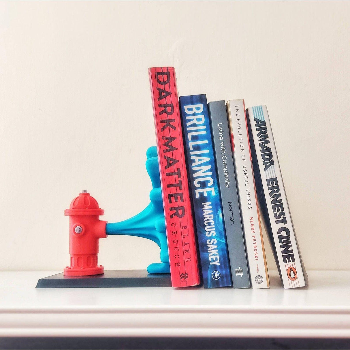 EYF Design E Fire Hydrant Bookend | Home - Office | Housewarming Gift | Customizable Colors- 3D Printed - LV3DPrinting