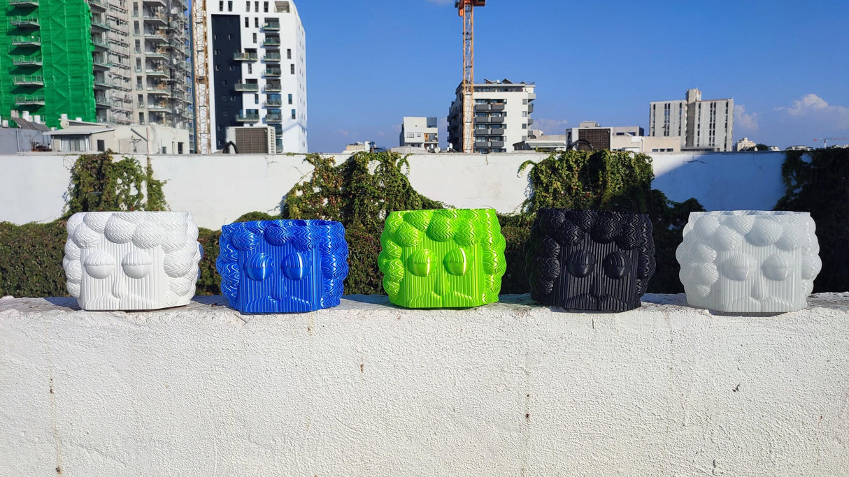 Kowafat Frank Vase – Playful Sculptural Decor for Dining Table, Living Room and Bedroom | Modern Art Vase and Desk Organizer - LV3DPrinting