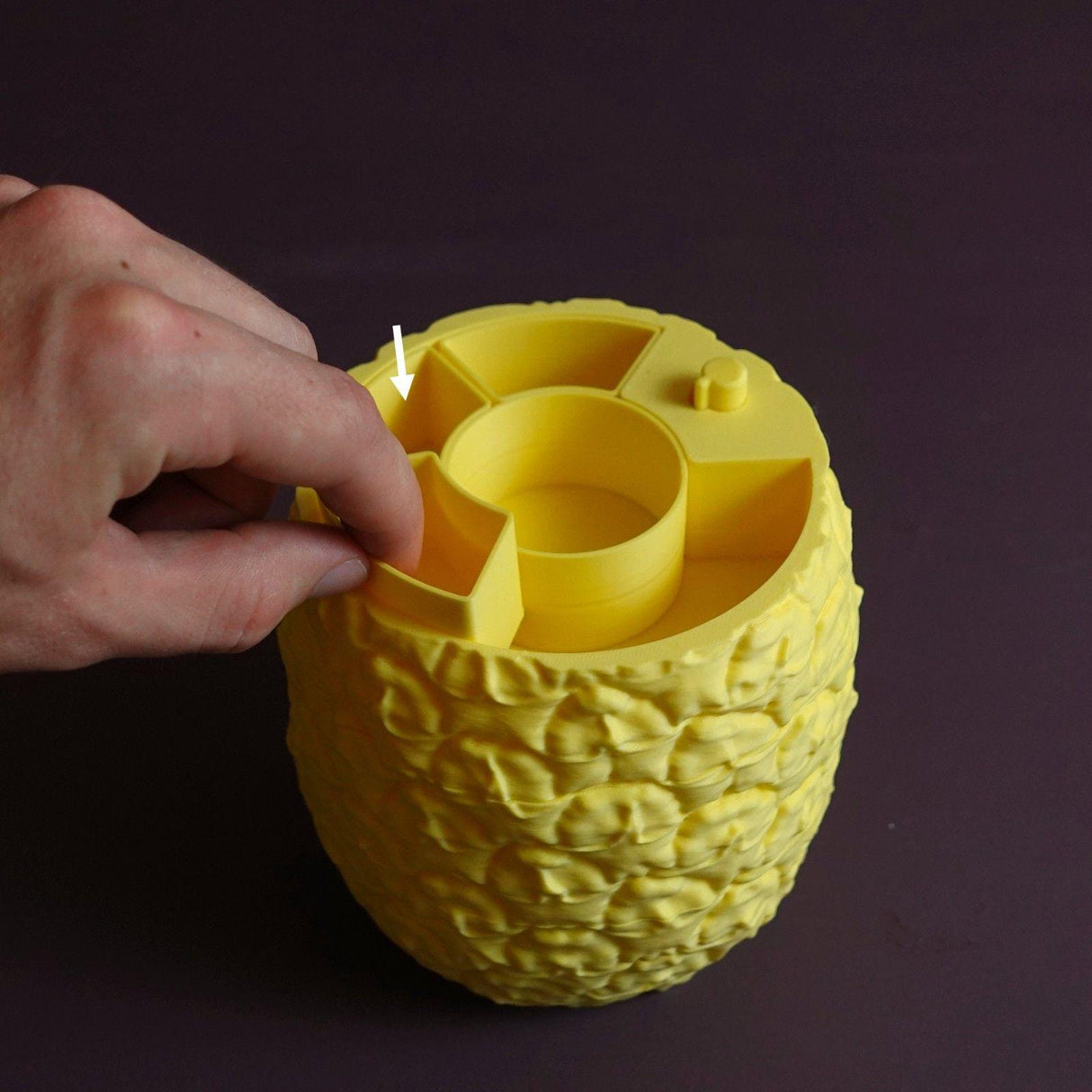 Gazzaladra Sliced Ananans | Jewlery Box | Desk Organizer | Custom! | Mutliple Colors! | Personalized! - LV3DPrinting