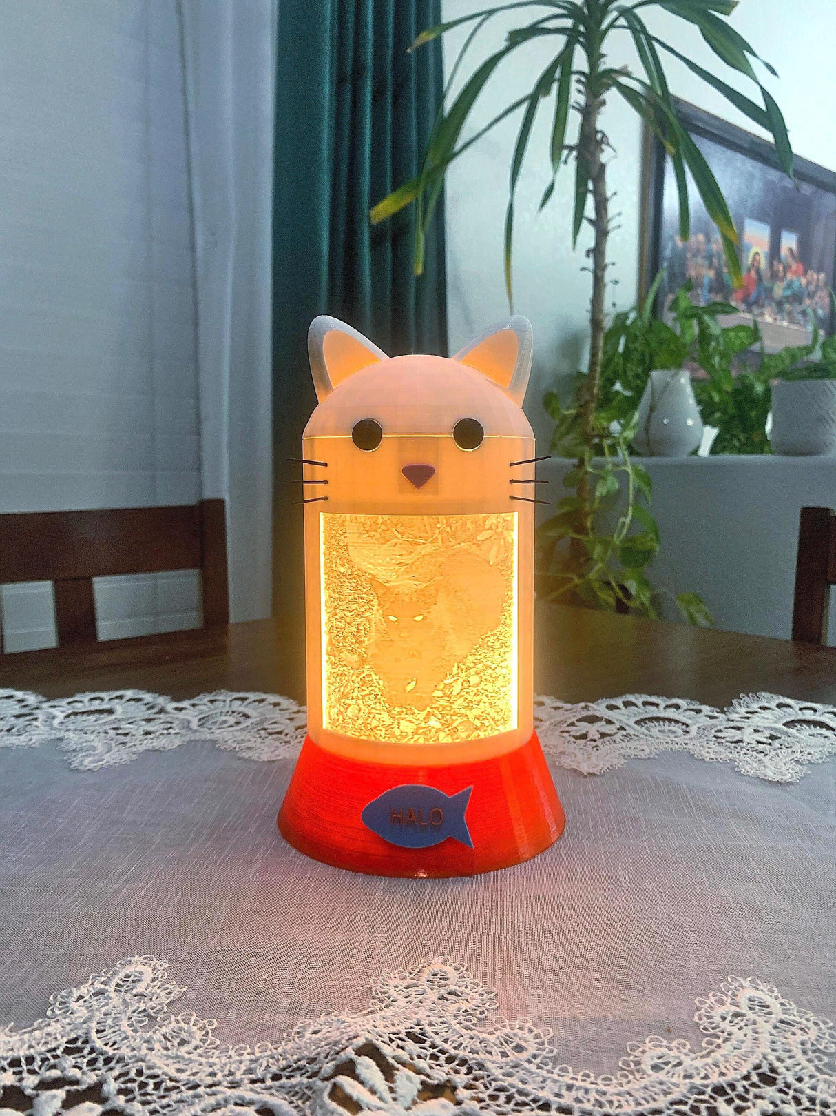Custom/Personalized Cute Kitty Cat Lithophane |  All Breeds | Personalized Gifts | Keepsakes - LV3DPrinting