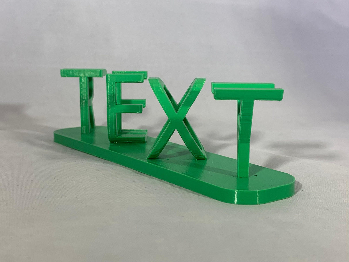 Double Word Ambirgram Desk Name Plaque Illusion | Personalized | Name Plate | Fun Sign | Birthday Gift | Gift for her | 3D | Name for Desk - LV3DPrinting