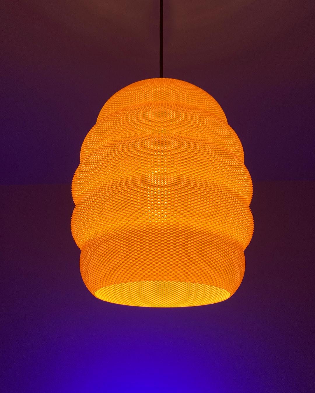 Lunfardo Bee Hive Lamp Shade | Home Decor | Gift Idea | Geometric | Pendant Lighting | Cutom | Multiple Colors - LV3DPrinting