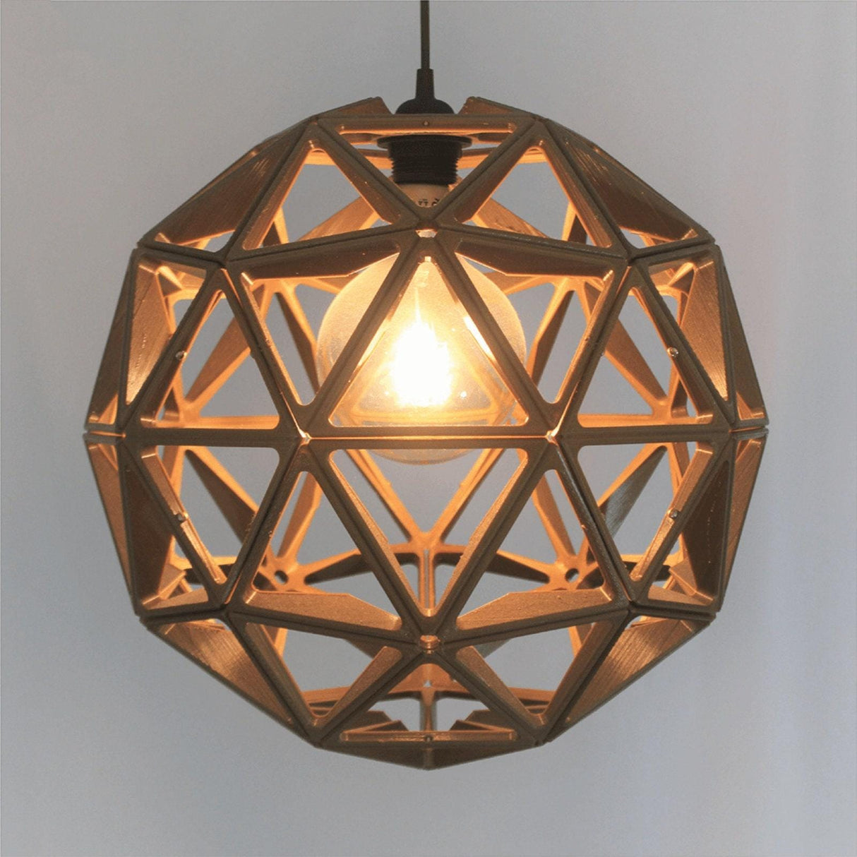3DPPA Geodesic Sphere Shaped Lamp | Home Decor | Gift Idea | Geometric | Pendant Lighting - LV3DPrinting