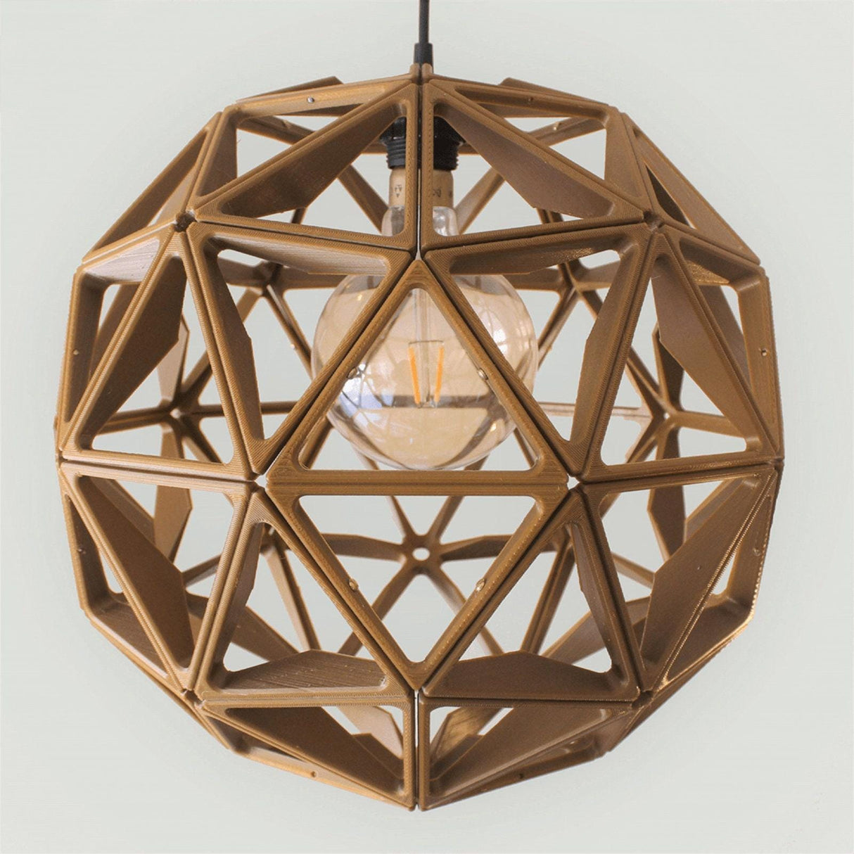 3DPPA Geodesic Sphere Shaped Lamp | Home Decor | Gift Idea | Geometric | Pendant Lighting - LV3DPrinting