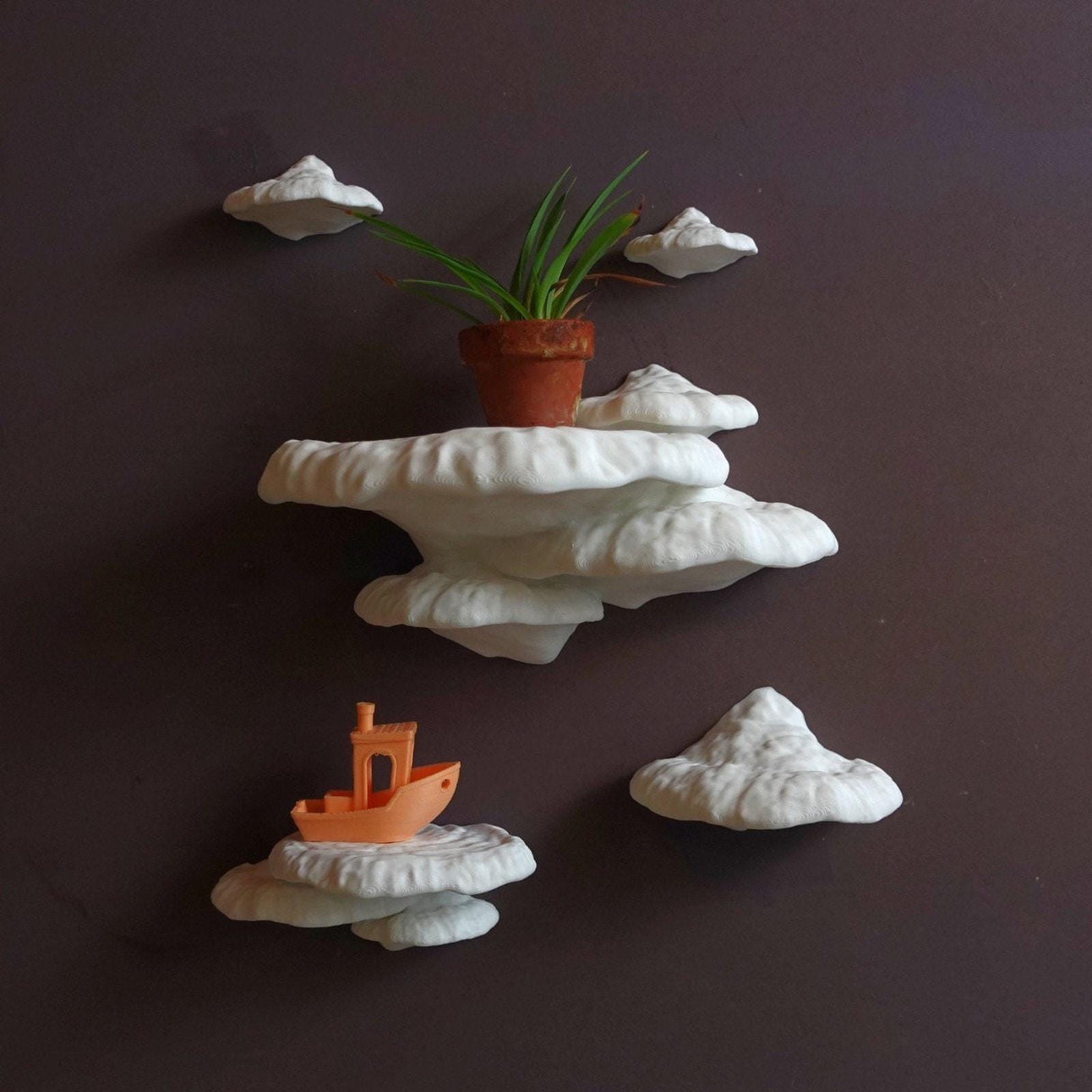 Gazzaladra Unique Wall Shelf Pinicula for Party, Living Room, Bedroom - LV3DPrinting