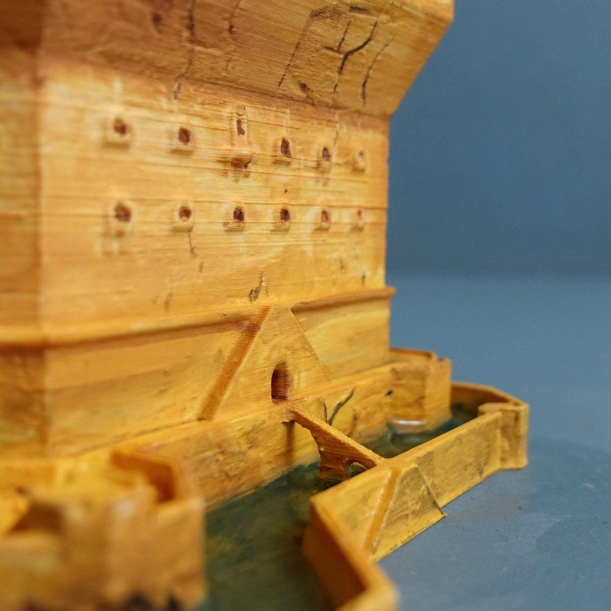 Gazzaladra - Hand Painted Castle Planter with Draining Moat Decor | Dinner Table | Party | Living Room | Bedroom - LV3DPrinting