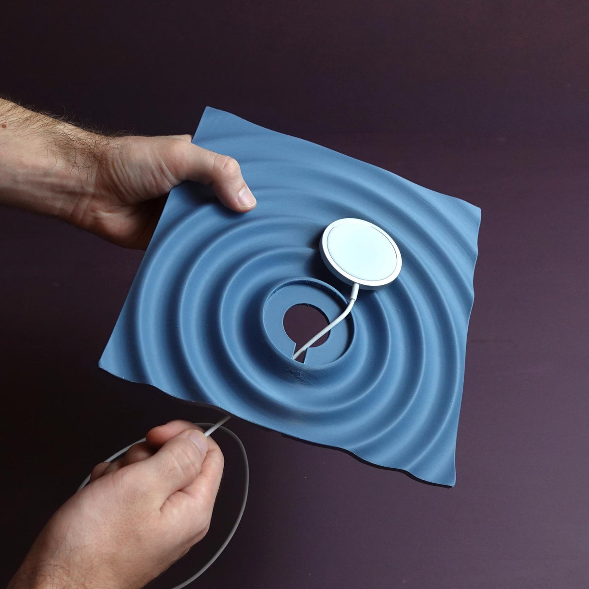 Gazzaladra Mag Safe Tray Water Drop l Decor | Phone Charger | Decorative Plate | Custom - LV3DPrinting