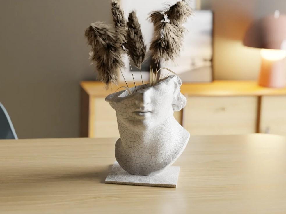 CollectiCraft Venus Elegance Sculptural Vase, Classical Goddess Bust Vase, Artistic Modern Home Decor - LV3DPrinting