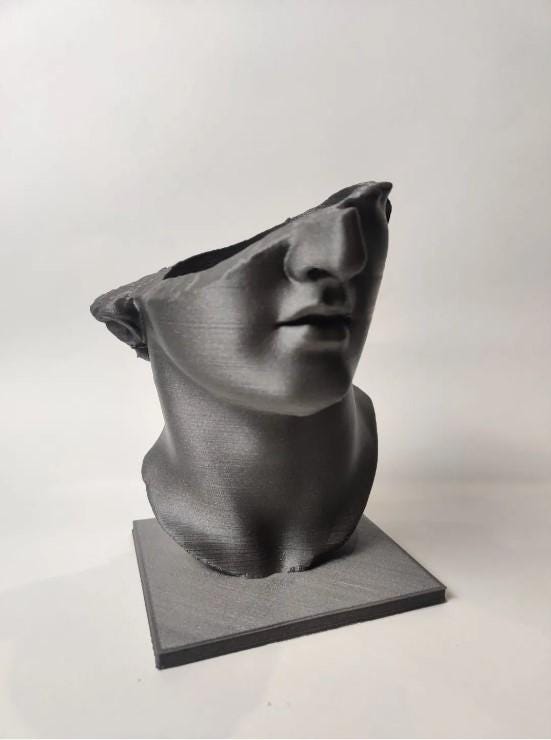 CollectiCraft Venus Elegance Sculptural Vase, Classical Goddess Bust Vase, Artistic Modern Home Decor - LV3DPrinting