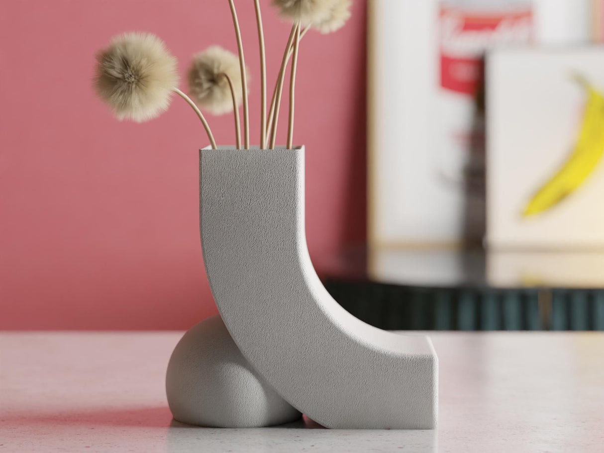 Collecticraft Wabi Sabi Vase – Modern Organic Decor for Weddings, Dining Table, Living Room and Bedroom | Textured Minimalist Vase - LV3DPrinting