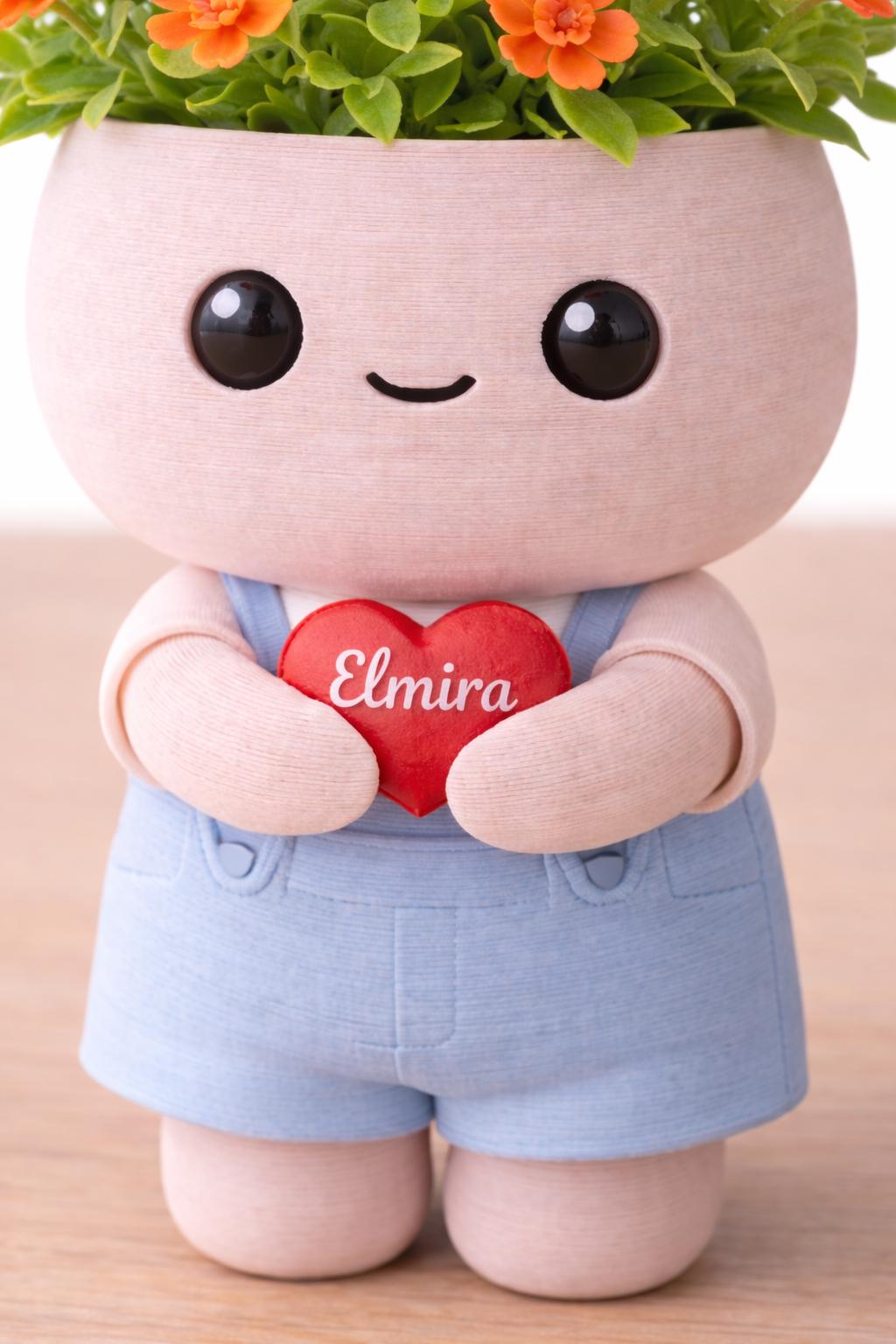 LV 3D Cute Couple Vase with Faux Flowers | 3D Printed Kawaii Flower Vase | Valentine Gift | Boy & Girl Decorative Vase - LV3DPrinting