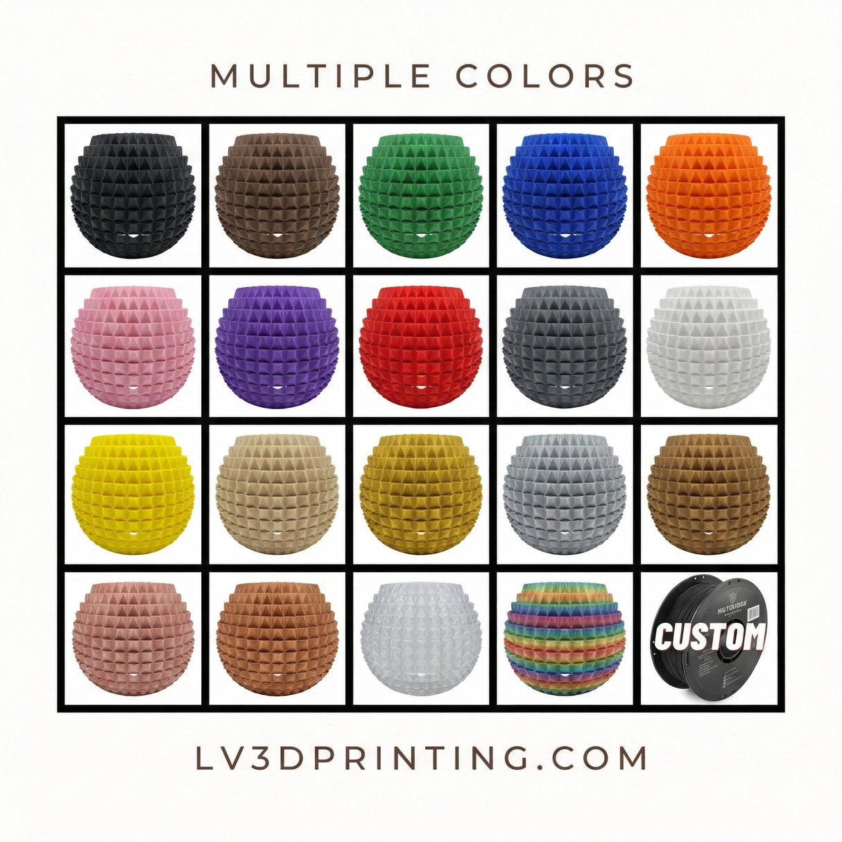 3DPPA Anannas Lamp Shade | Home Decor | Gift Idea | Geometric | Pendant Lighting - LV3DPrinting