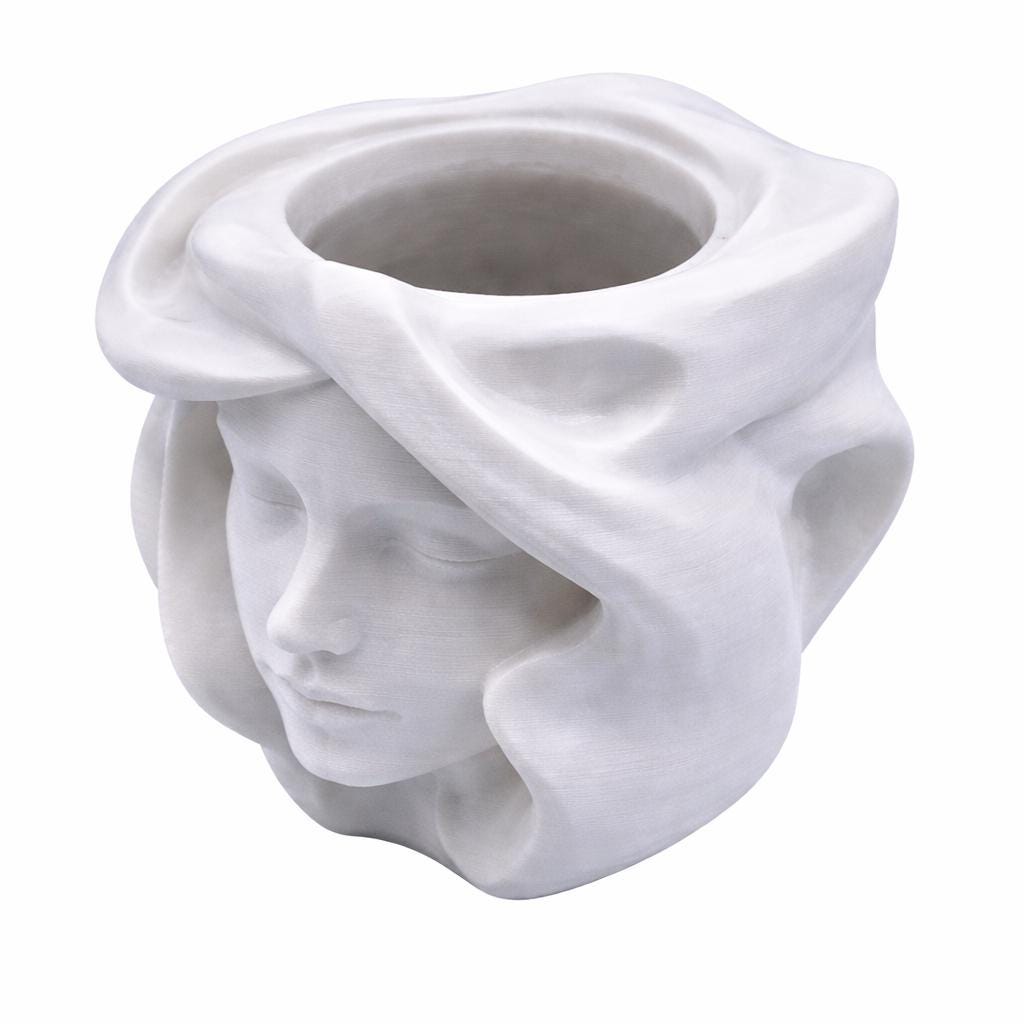 LV 3D Medusa Vase | Modern Classical Sculpture Flower Vase | Artistic Statue Planter | Mythology Home Decor | Custom Sizes Available - LV3DPrinting