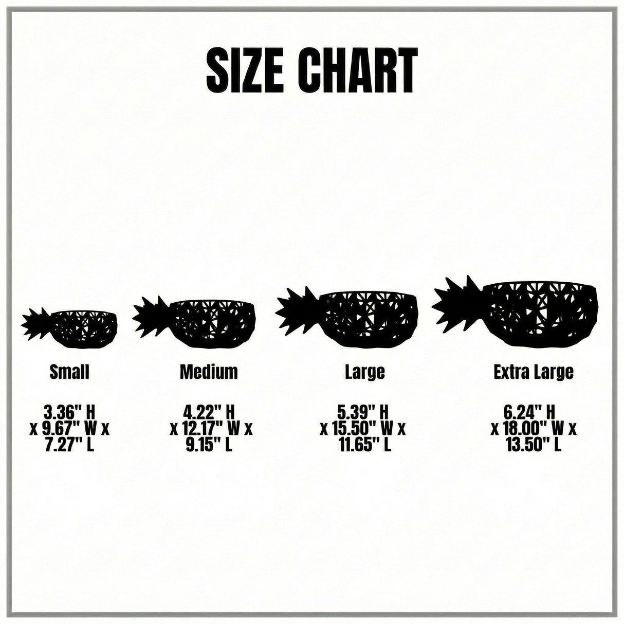 LV 3D Pineapple Polygon Bowl | Decorative Fruit Bowl | Modern Tableware | 3D Printed Bowl - LV3DPrinting