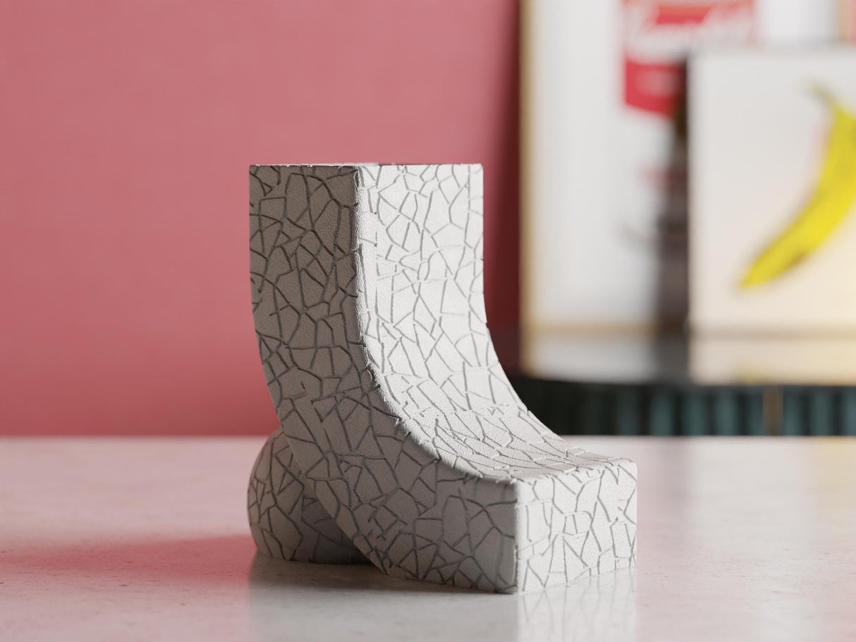 Collecticraft Wabi Sabi Vase – Modern Organic Decor for Weddings, Dining Table, Living Room and Bedroom | Textured Minimalist Vase - LV3DPrinting