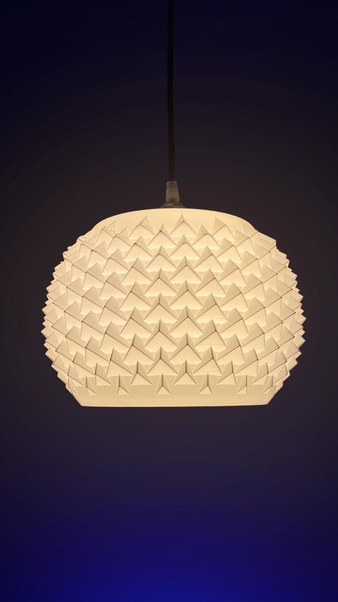Pinn Pendant Lampshade – Modern 3D Printed Ceiling Light Shade for Dining Room, Living Room & Bedroom – Custom Colors - LV3DPrinting