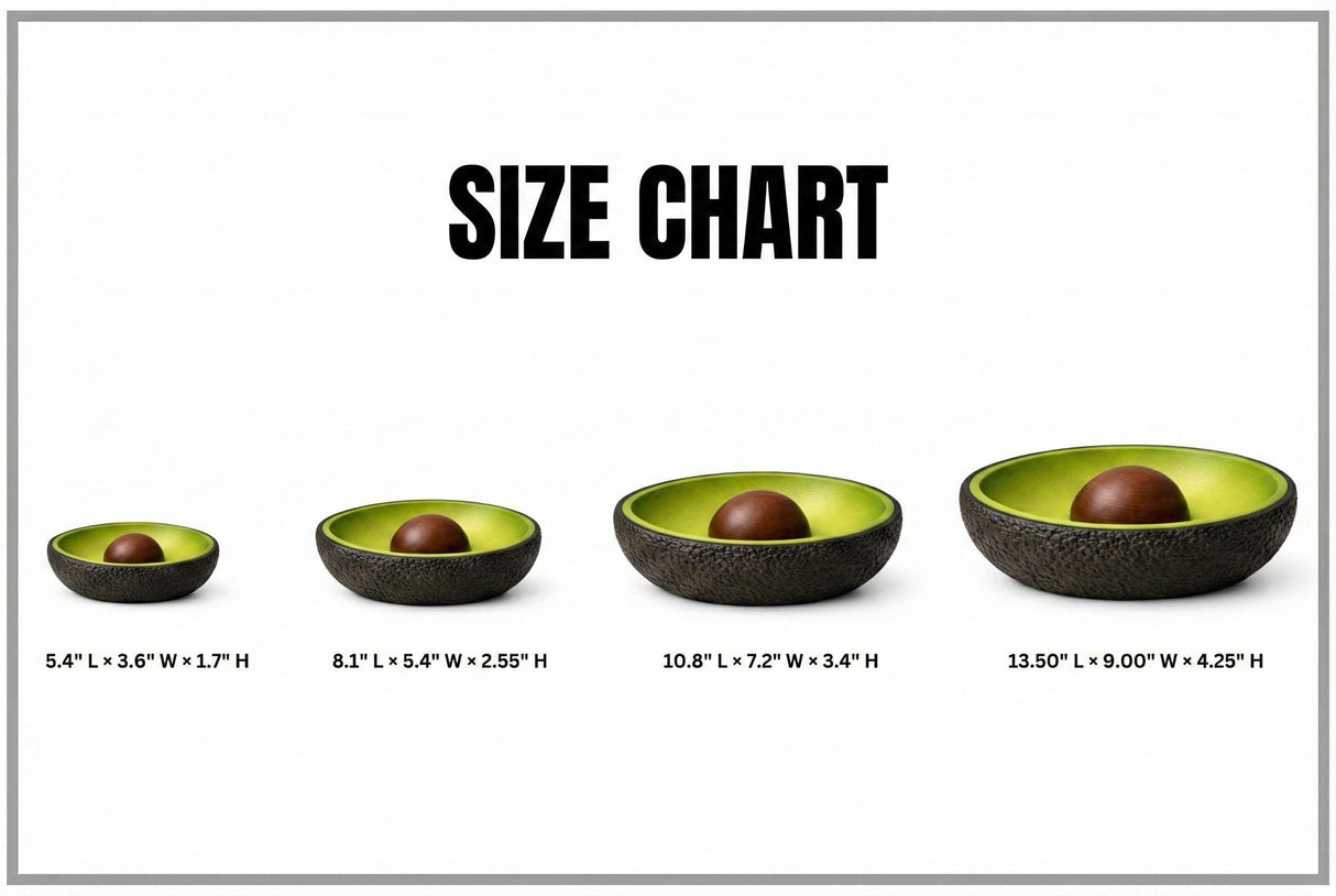 LV 3D Avocado Bowl | Decor | Tableware | Decorative Bowl | Fruit Bowl - LV3DPrinting