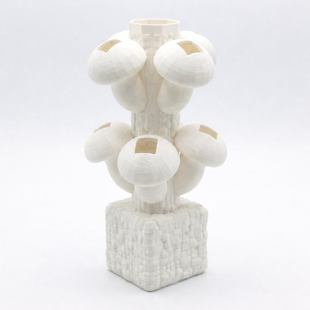 LV 3D Mini Stackable Hydroponic Mushroom System | Desktop Indoor Garden | 3D Printed Hydroponic Planter | Modern Herb Grow Kit