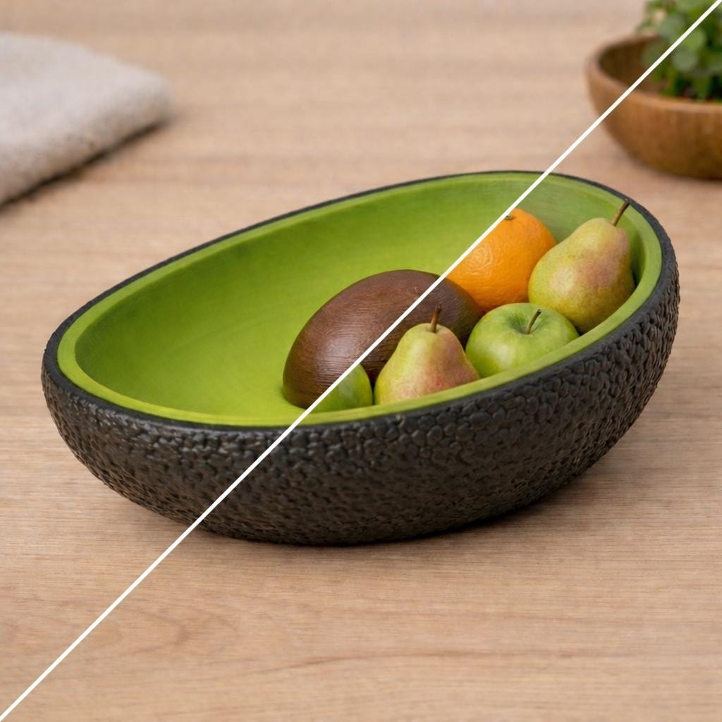 LV 3D Avocado Bowl | Decor | Tableware | Decorative Bowl | Fruit Bowl - LV3DPrinting