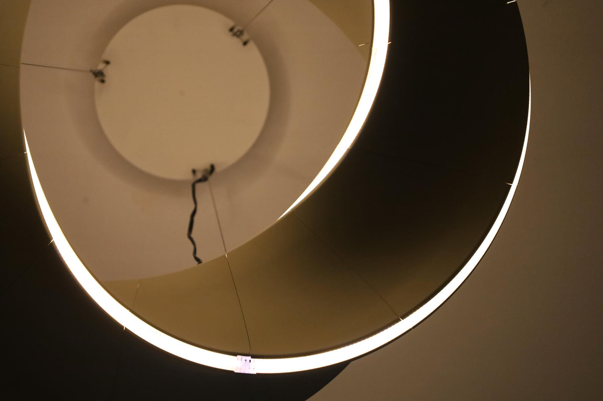 Lamp Printed IAP Toroidal Helix Chandelier | 3D Printed LED Ceiling Light | Sculptural Pendant Lamp