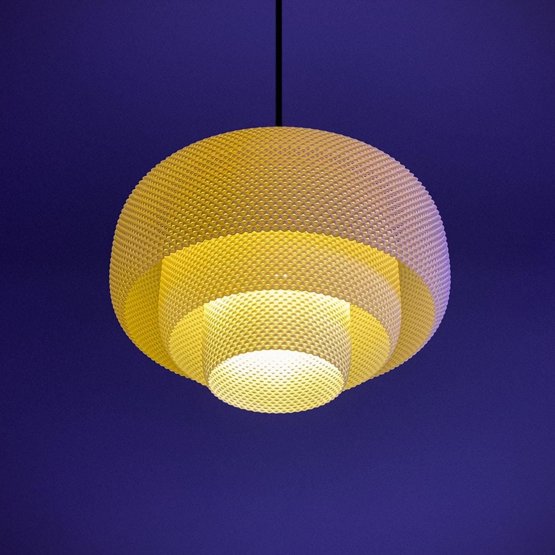 Luciana Pendant Lamp Shade, 3D Printed Hanging Light, Modern Ceiling Light Cover, Contemporary Lighting Decor
