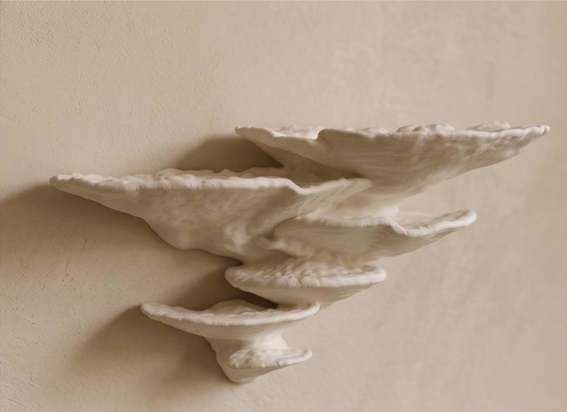Gazzaladra Unique Wall shelf Interior Decor “Ostrea Fungus” for Party, Living Room, Bedroom