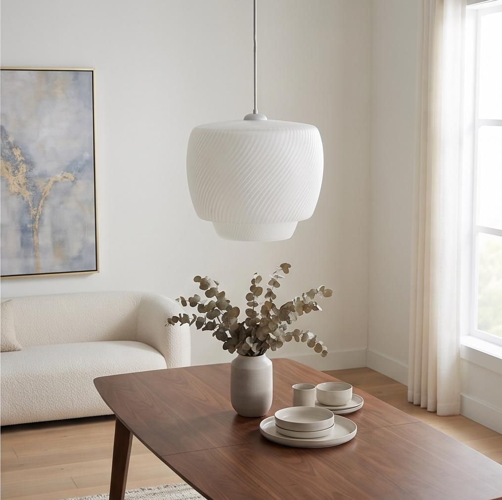 Kraken.stl Flowline Ceiling Lamp | 3D Printed Pendant Lamp Shade | Modern Hanging Light | Minimalist Ceiling Light | E26 E27 Home Decor