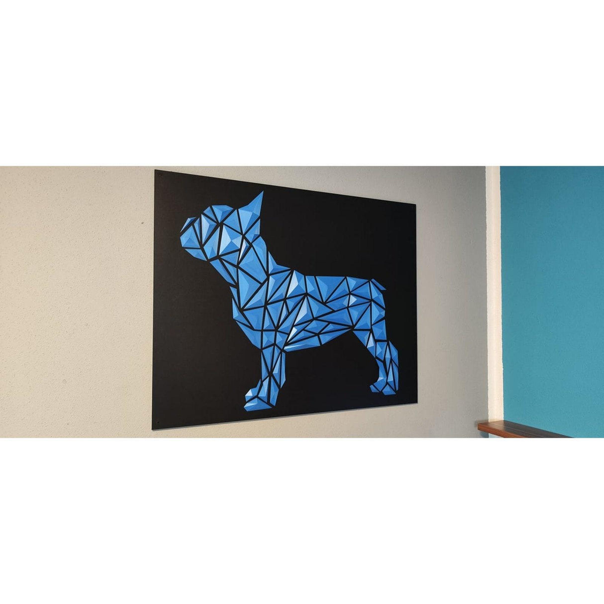 DGEmily Geometric French Bull Dog Wall Art | Home Decor | Gift Idea | Polygon | Wall Decor | Custom sizes! | Any Color! | Material Types!