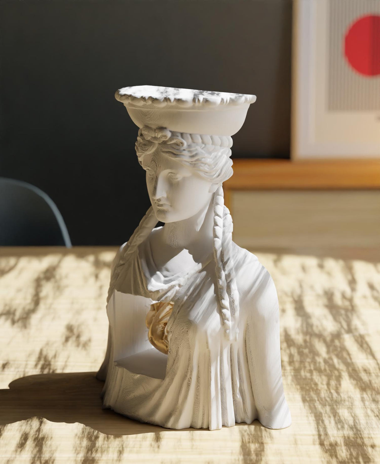 Collecticraft Echoes of Antiquity A Modern Caryatid  | Custom | Statue | Multiple Colors | Table decoration | Art & Artwork | ANY SIZE!