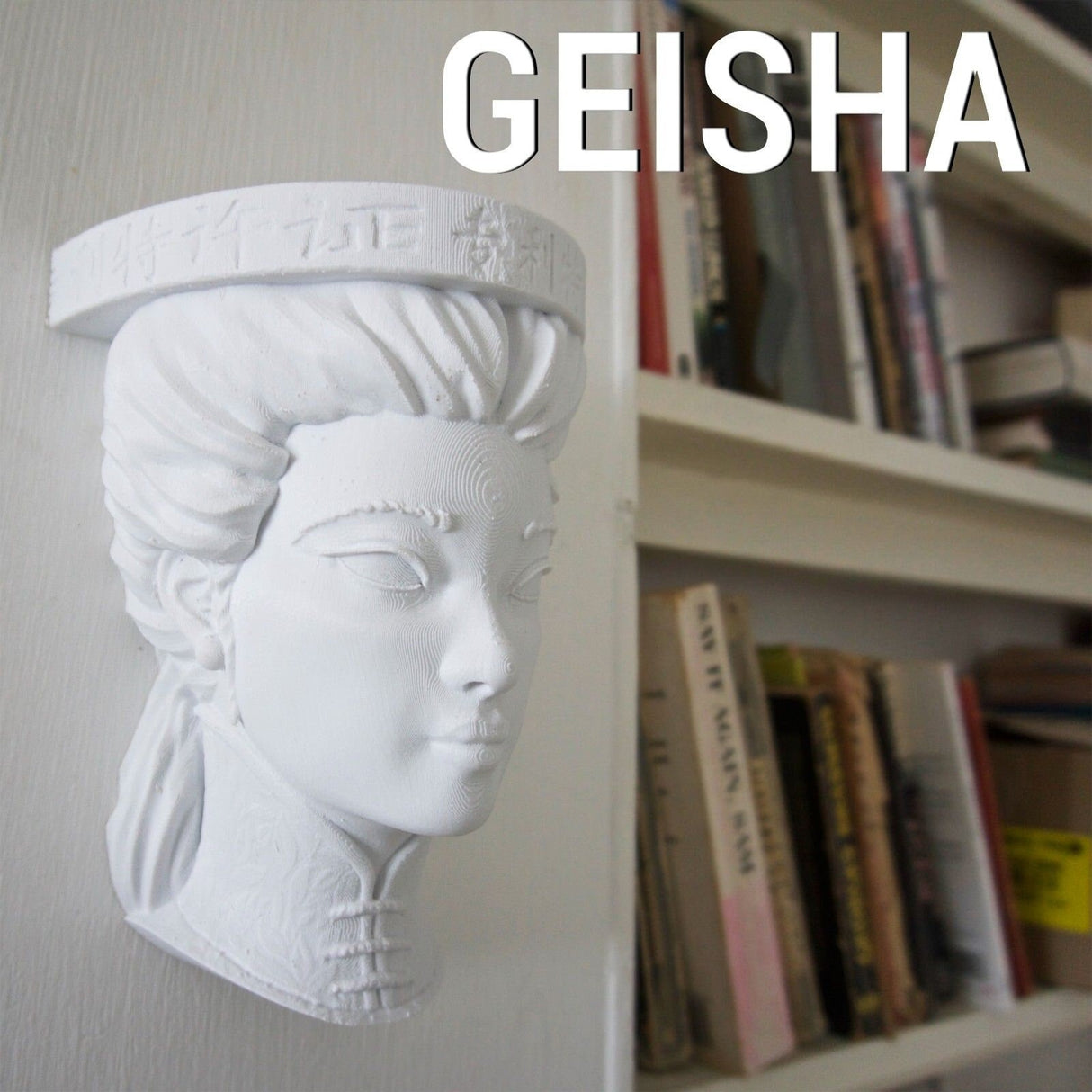3D Shook Geisha Mini Floating Shelf for Party, Living Room, Bedroom