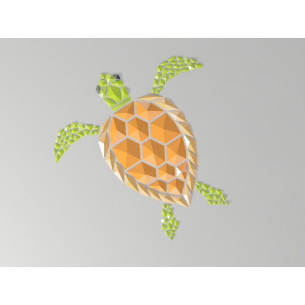 DGEmily Sea Turtle Wall Art | Home Decor | Gift Idea | Polygon | Wall Decor | Custom sizes! | Any Color! | Material Types!