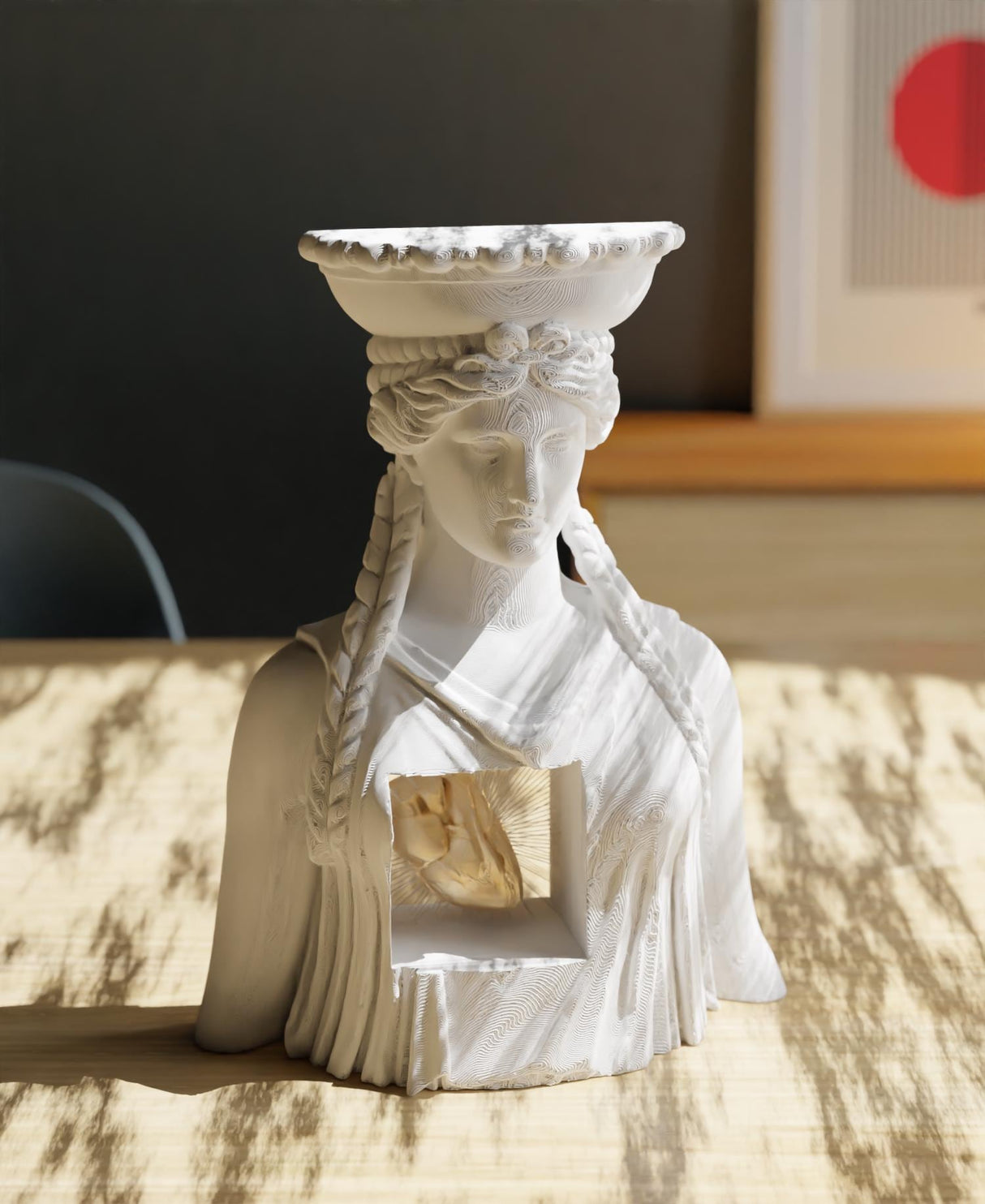 Collecticraft Echoes of Antiquity A Modern Caryatid  | Custom | Statue | Multiple Colors | Table decoration | Art & Artwork | ANY SIZE!